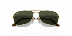 Ray-Ban Caravan Polished Arista Gold G-15 Green 58mm Sunglasses RB3136 181 58-15