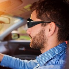 Tac HD Day Night Vision glasses Men Unisex Driving Wraparound Fit Over Sunglass