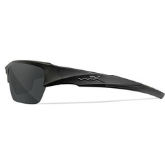 Wiley X Valor Sunglasses: Matte Black Frame, 2-Lens Smoke Grey/Clear