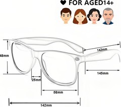 Eyegla Sunglasses unisex adults, Black /Colorful Frame+mix Mirror Lens 8 Pack