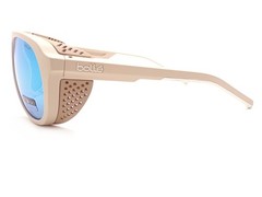 Bolle Cobalt Sunglasses Matte Beige with TNS Ice Mirrored Lenses 12530