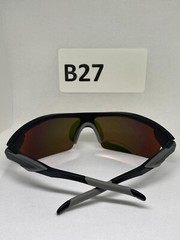 Battle Vision Anti-Glare Wrap Matte Black + Grey Polarized Sunglasses Z22-1224
