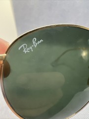 RAY-BAN RB3447 001 50-21-145 ROUND METAL Rose Gold Frame SUNGLASSES