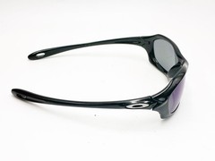 OAKLEY XS FIVE SUNGLASSES YOUTH BLACK BLUE IRIDIUM LENSES