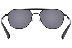 Coach HC7176B 939387 Sunglasses Men’s Satin Black/Grey Solid Pilot 57mm