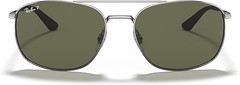 Ray-Ban RB3654 004/9A 60 145 Unisex Sunglasses Gunmetal Green