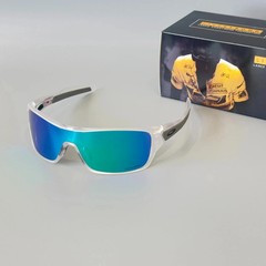 Oakley Turbine Rotor OO9307 Sunglasses Polished Clear Frame/Green Lens
