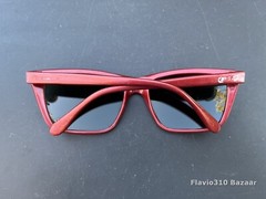 Authentic RAY BAN B&L Cats Sunglasses 56mm Red Nylon France Frame Glass Lenses