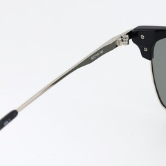 AVIREX Sunglasses Silver Black Polarized Light Green Smoke