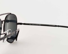 Ray-Ban Sunglasses RB3625 New Aviator Polished Black Frame Dark Grey Lens 58mm
