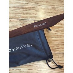 Shady Rays CL-15 Wood Grain Timber Sunglasses Polarized 100% UV W/ Soft Case