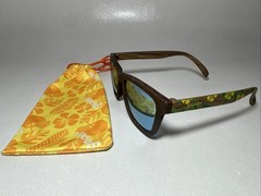 Goodr Sunglasses Bad And Bamboozy Floral Wood Grain Print FRAMES ONLY