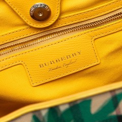 Burberry Small Haymarket Check Coated Canvas Floral Print Canterbury Tote Multi