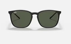 NEW Authentic Ray-Ban RB4387 601/71 Black Green Sunglasses 56-18-145 W/Box
