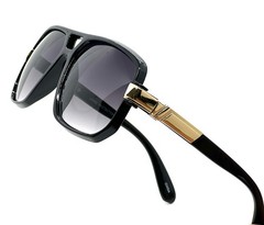 DESIGNER STYLE SHIELD FANCY FLAT TOP BAR MODERN LARGE SUNGLASSES LENTES GAFAS