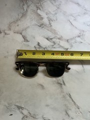 Ray-Ban RB3016 Clubmaster Tortoise/Brown Green Tinted Glass Lenses 51-21 145