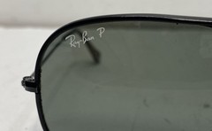 Ray-Ban Unisex Aviator Sunglasses Black Polarized Classic Metal Frame