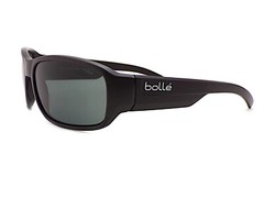 Bolle Heron Sunglasses Matte Black with TNS Grey Lenses Small – Medium Fit 12379