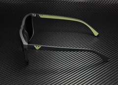 EMPORIO ARMANI EA4129 504287 Matte Black Grey 56 mm Men’s Sunglasses