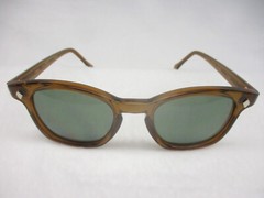 Pentax Hoya Sunglasses 60’s Style Horn Rim Hipster Custom Honey G15 48 Medium