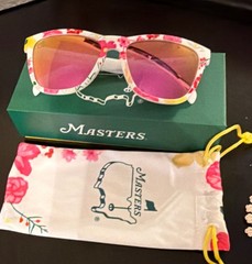 goodr x Masters The Florals White Sunglasses Pink Floral Lens