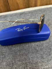 Ray Ban COCKPIT RB3362 001 Gold Metal Frame 59 ▪️14 Green Lenses & Case