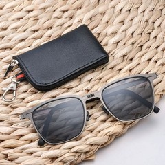 Portable Sunglasses New Ultra Light Stainless Steel Folding Sunglasses
