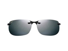 Maui Jim Banyans MJ 412-02 Gloss Black Neutral Grey Polarized Sunglasses – NEW**