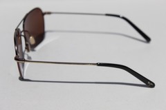 MAUI JIM Mano POLARIZED Sunglasses H877-01 Dark Brown Gold Stripe/HCL Bronze NEW