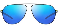 Bolle Livewire Polarized Men’s Volt+ Black Acid Mt Aviator Sunglasses – BS142004