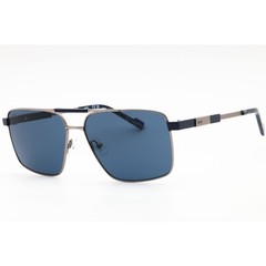 Zeiss Men’s Sunglasses Ruthenium Pilot Full Rim Frame Blue Lens ZS23136S 072