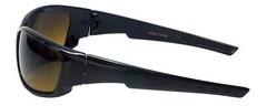 Calabria Golf Sport Wrap Designer Sunglasses UV400, Black