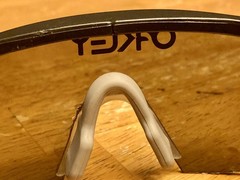 Oakley Razor Blades Sunglasses Vintage 80’s Black Frame w/ Customized Grey Lens!
