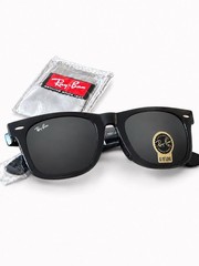 Ray-Ban RB2140 901 50-22 Wayfarer Black Lenses Unisex Classic Sunglasses – Black