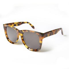 GLVSS Brand ‘Grande’ Large Horn Rimmed Sunglasses Tortoise Frame Smoke Tint