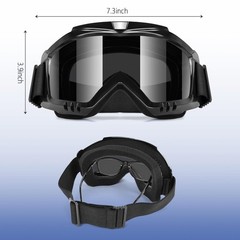 2 Pack Motorcycle Goggles Dirt Bike ATV Riding UV Protection AntiFog MX