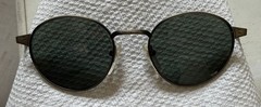 VINTAGE REVO 1202/010 Bronze ROUND SUNGLASSES. Excellent Condition