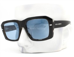 Dolce Gabbana Sunglasses DG 4430F 3403/1U Black on Gray Havana Blue with Case