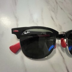 Ray-Ban Scuderia Ferrari Collection Sunglasses RB3807M with Hard Case Black Red