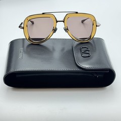 Valentino Sunglasses V-LSTORY-VLS-129D Brown Aviator Frame Brown Lens 50mm NEW