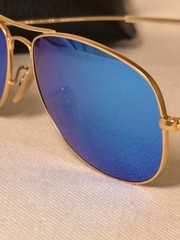 Ray-Ban RB-3362 Cockpit Aviator Blue Mirrored Lens Sunglasses, 112/17-56 -14