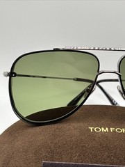 with tags Tom Ford FT1071 14N Leon Sunglasses Shiny Light Ruthenium 62 G1N