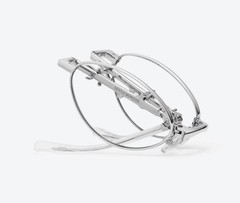 Gentle Monster KARINA 2026 Veggie Collection Aden 02 Silver Clear Oval Foldable