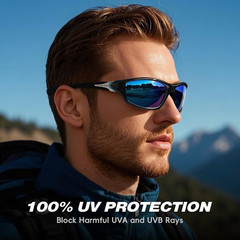Sports Polarized Sunglasses for Men Cycling Driving Fishing UV400 Protection