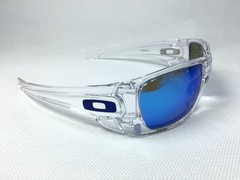 Oakley OO9096-03 FUEL CELL Matte transparent /Blue Polarized Sunglasses