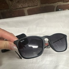 Ray-Ban Chris RB4187 622/8G Square Black Frame Gray Gradient Lens 145mm