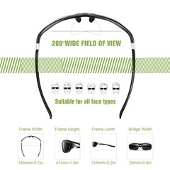 3 Pack Polarized Sports Sunglasses for Men, Mens Sunglasses Wrap Around UV Prote
