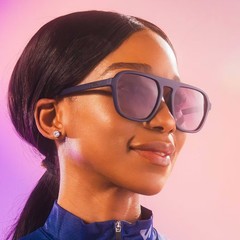 goodr Adult Deja Vu Daydream Plastic Square Sunglasses – Blue