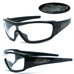 Discounted 1 Piece Lens Choppers Biker Men Sunglasses – Clear C40