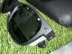 Ray-Ban New Wayfarer Unisex Sunglasses RB2132 Black Frame Green Lens 55-18